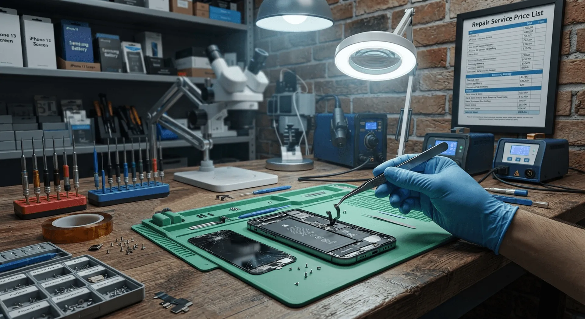 Displaybruch, Akkutausch oder Wasserschaden? Wir reparieren Ihr Smartphone schnell, zuverlässig und zu fairen Preisen, mit hochwertigen Ersatzteilen.